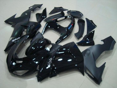 2006-2007 Glossy Black Matte Black ZX10R Motorcycle Fairings