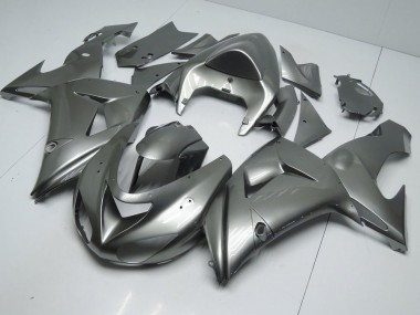 2006-2007 Glossy Grey ZX10R Motorcycle Fairings