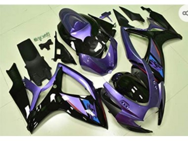 2006-2007 Purple Black GSXR 600/750 Motorcycle Fairings