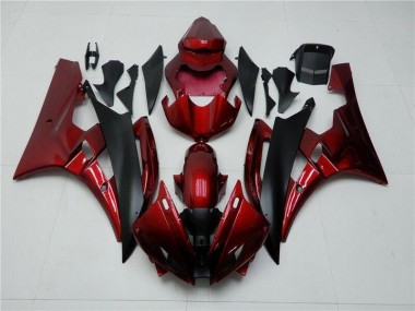 2006-2007 Red Black YZF R6 Motorcycle Fairing