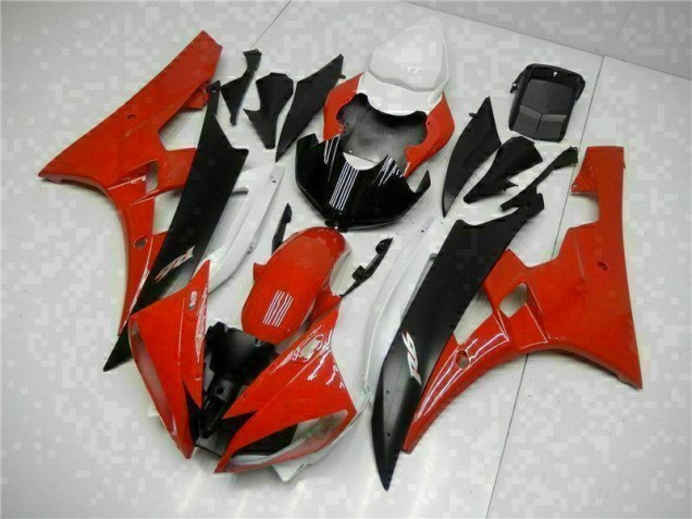 2006-2007 Red Black YZF R6 Motorcycle Fairings