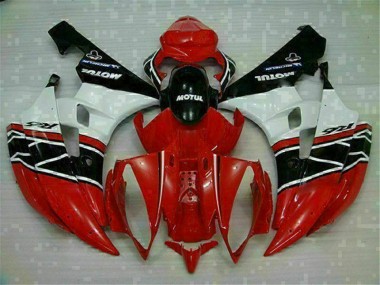 2006-2007 Red White YZF R6 Aftermarket Motorcycle Fairings