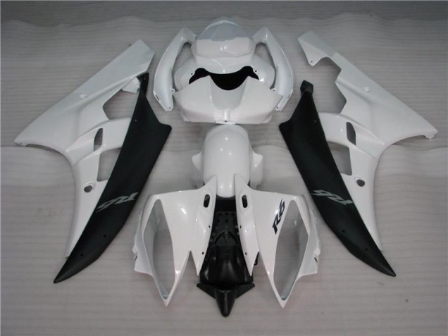 2006-2007 White Black YZF R6 Motorcycle Fairing