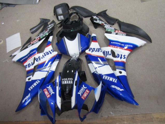 2006-2007 White Blue Sterilgarda Volvo YZF R6 Motorcycle Fairings