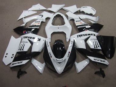 2006-2007 White Touch4 Monster ZX10R Motorcycle Fairings