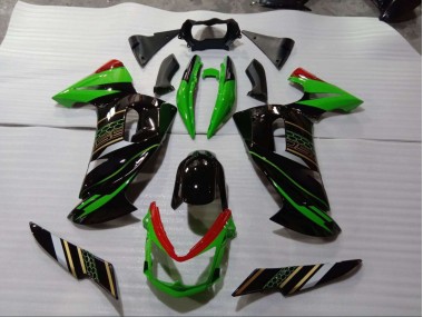 2006-2008 Green Black EX650 Motorcycle Fairings