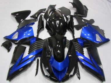 2006-2011 Black Blue ZX14R ZZR1400 Motorcycle Fairings