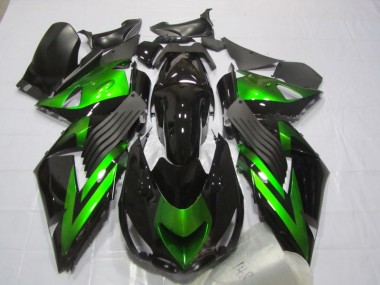 2006-2011 Black Green ZX14R ZZR1400 Motorcycle Fairings