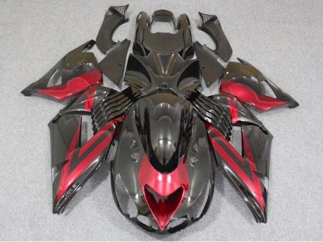 2006-2011 Black Red ZX14R ZZR1400 Motorcycle Fairing