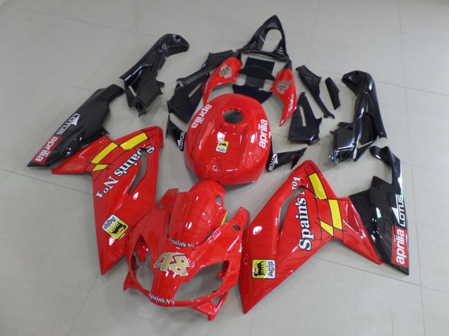 2006-2011 Red and Black RS125 Motorcycle Fairings