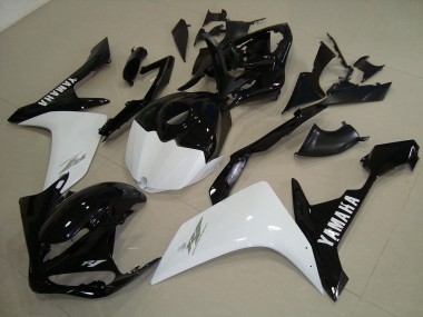 2007-2008 Black White Gold YZF R1 Motorcycle Fairings