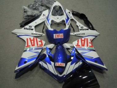 2007-2008 Blue White Red Fiat YZF R1 Motorcycle Fairings