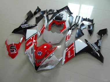 2007-2008 Red White Stickers YZF R1 Motorcycle Fairings