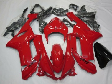 2007-2008 Red ZX6R Motorcycle Fairings