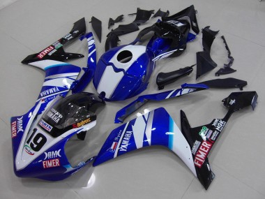 2007-2008 White Blue YZF R1 Motorcycle Fairings