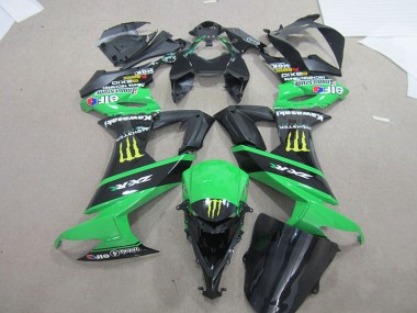 2008-2010 Black Green Monster ZX10R Motorcycle Fairings