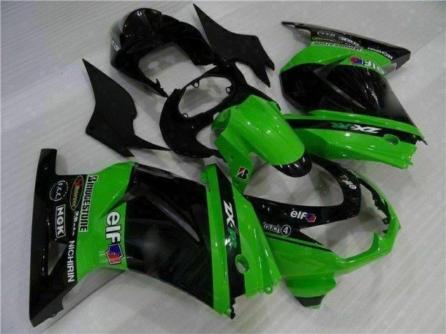 2008-2012 Black Green EX250 Motorcycle Bodywork