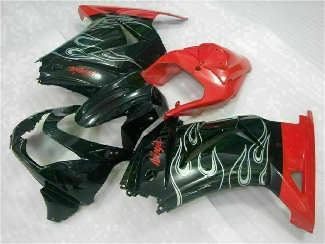 2008-2012 Black Red Ninja EX250 Motorcycle Fairings