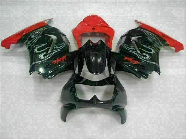 2008-2012 Black Red Ninja EX250 Motorcycle Fairings