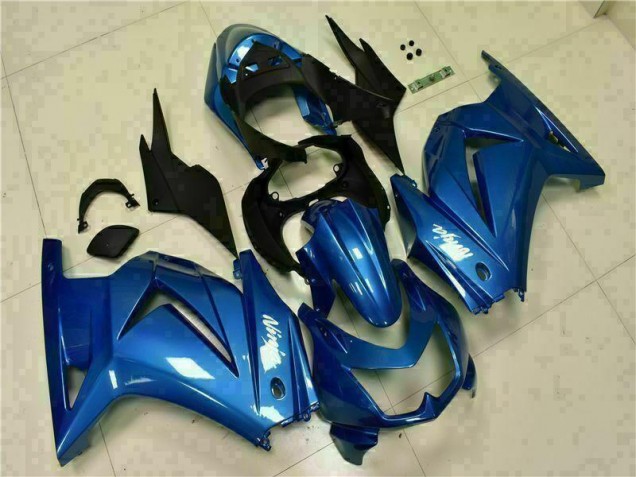 2008-2012 Blue Black White Ninja EX250 Motorcycle Fairings