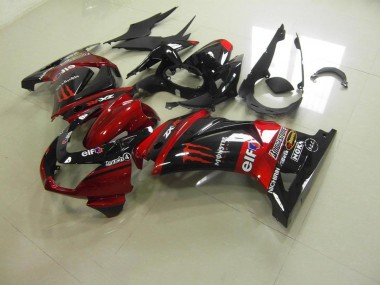 2008-2012 Candy Red Monster ZX250R Motorcycle Fairings