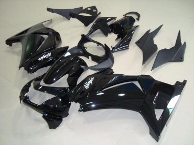 2008-2012 Glossy Black ZX250R Motorcycle Fairings