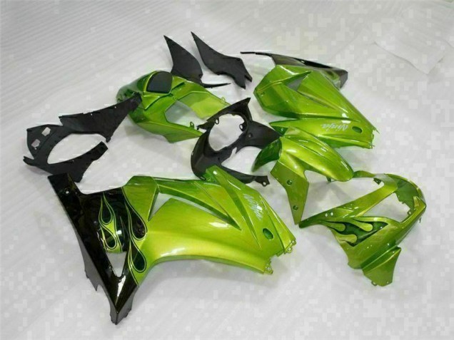 2008-2012 Green Black EX250 Motorcycle Fairings