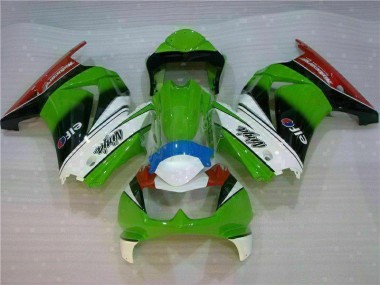 2008-2012 White Green Black Ninja EX250 Motorcycle Fairings