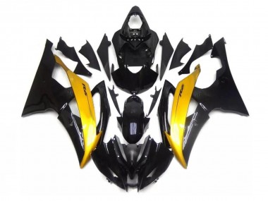 2008-2016 Black Gold YZF R6 Motorcycle Fairings