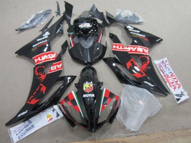 2008-2016 Black White Motul YZF R6 Motorcycle Fairings