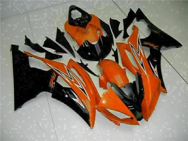 2008-2016 Orange Black YZF R6 Motorcycle Fairings