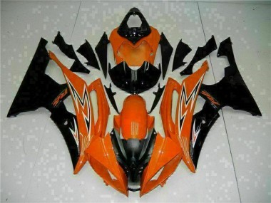 2008-2016 Orange Black YZF R6 Motorcycle Fairings