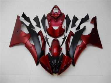 2008-2016 Red Black YZF R6 Motorcycle Fairing