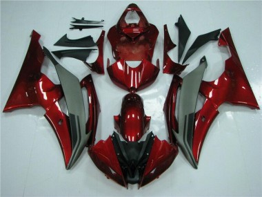 2008-2016 Red Grey YZF R6 Motorcycle Fairings