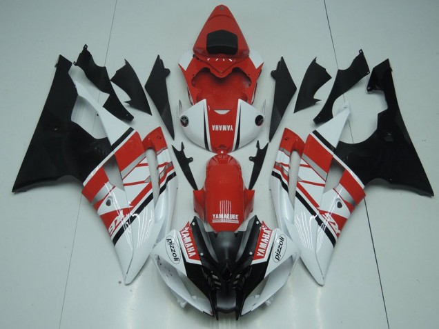 2008-2016 Red White Black YZF R6 Motorcycle Bodywork