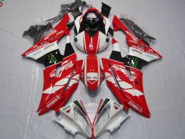 2008-2016 Red White Rocol YZF R6 Motorcycle Fairings