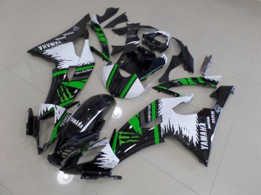 2008-2016 Special White Green Monster YZF R6 Motorcycle Fairings