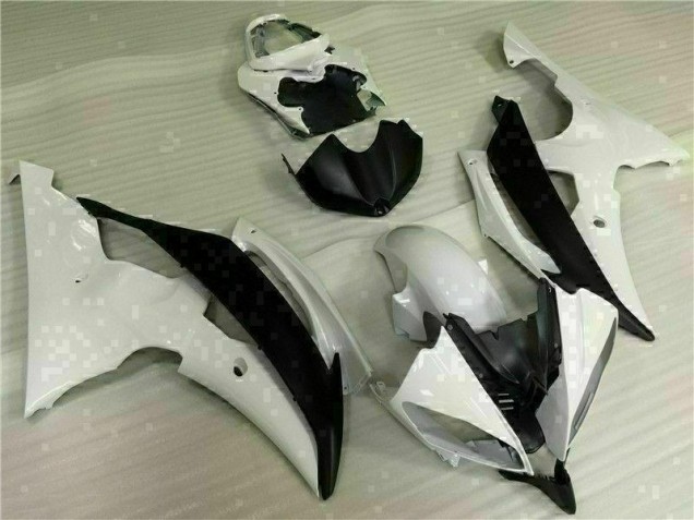 2008-2016 White Black YZF R6 Motorcycle Fairing Kits & Plastic