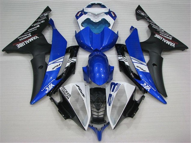 2008-2016 White Blue Black YZF R6 Motorcycle Fairings