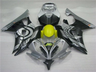 2008-2016 Yellow Black Silver YZF R6 Motorcycle Fairings