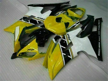 2008-2016 Yellow White YZF R6 Motorcycle Fairings