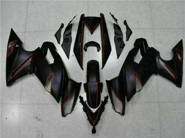 2009-2011 Black Red EX650 Motorcycle Fairings