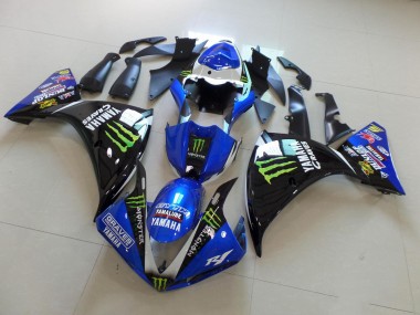 2009-2011 Blue Black Monster YZF R1 Motorcycle Fairing