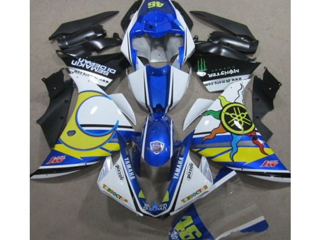 2009-2011 Blue White Yellow 46 YZF R1 Motorcycle Fairings