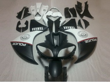 2009-2011 Matte Black White YZF R1 Motorcycle Fairings