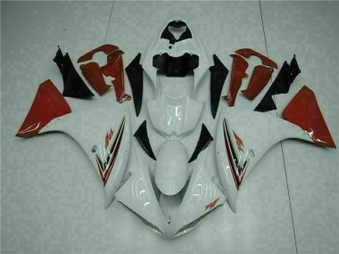 2009-2011 White Red YZF R1 Motorcycle Fairings