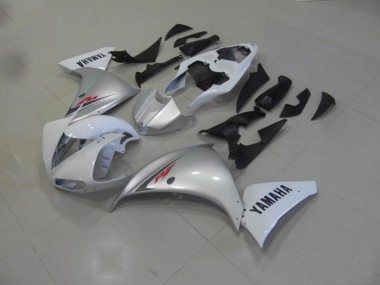 2009-2011 White Silver YZF R1 Motorcycle Fairings