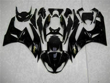 2009-2012 Black Gold Ninja ZX6R Motorcycle Fairings