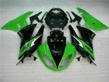 2009-2012 Black Green ZX6R Motorcycle Bodywork