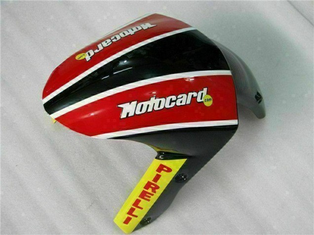 2009-2012 Black Red Green Motocard ZX6R Motorcycle Fairings